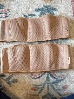 AZMED Beige pregnancy Support Waist Belt - Women's Breathable Mesh Compression